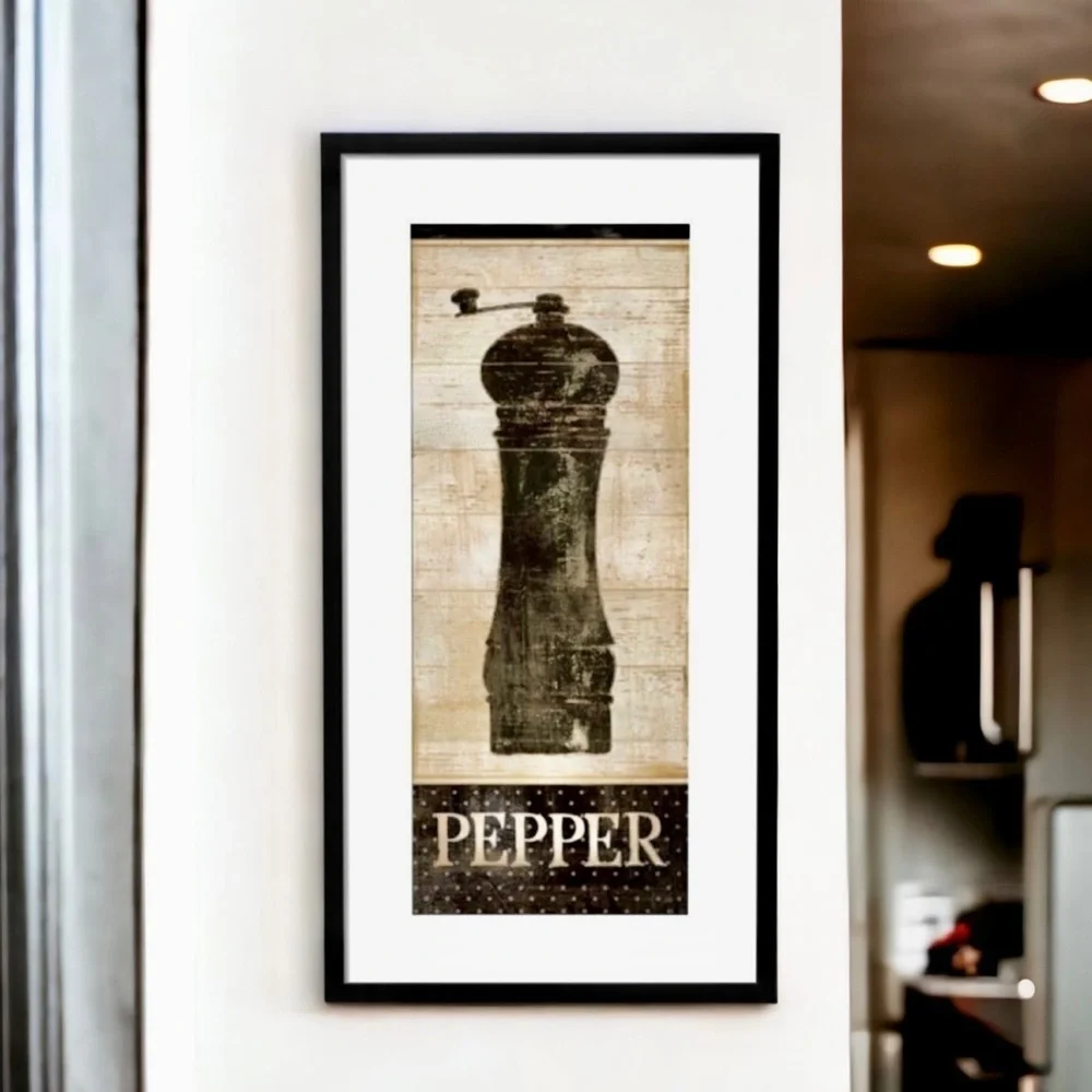 Framed Pepper Print by Daphne Brissonnet